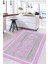 Baskılı Kitchen Yazı Desenli Yıkanabilir Kaymaz Yolluk Salon Mutfak Halısı, Mutfak-64-Pembe, 2