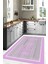 Baskılı Kitchen Yazı Desenli Yıkanabilir Kaymaz Yolluk Salon Mutfak Halısı, Mutfak-64-Pembe, 3