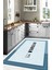 Baskılı Sade Kitchen Yazı Desenli Yıkanabilir Kaymaz Yolluk Salon Mutfak Halısı, Mutfak-65-Turkuaz, 3