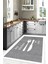 Dijital Baskılı Çatal Bıçak Motifli Yıkanabilir Kaymaz Yolluk Salon Mutfak Halısı, Mutfak-69-Beyaz, 2