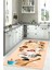 Dijital Baskılı Pasta Şef Desenli Yıkanabilir Kaymaz Yolluk Salon Mutfak Halısı, Mutfak-83-Krem, 5
