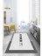 Baskılı Sade Kitchen Yazı Desenli Yıkanabilir Kaymaz Yolluk Salon Mutfak Halısı, Mutfak-65-Gri, 1