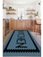 Baskılı Modern Kitchen Yazı Desen Yıkanabilir Kaymaz Yolluk Salon Mutfak Halısı, Mutfak-75-Turkuaz, 5