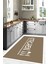 Baskılı Modern Kitchen Yazılı Yıkanabilir Kaymaz Yolluk Salon Mutfak Halısı, Mutfak-67-Bej, 3