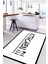 Baskılı Modern Kitchen Yazılı Yıkanabilir Kaymaz Yolluk Salon Mutfak Halısı, Mutfak-67-Beyaz, 2