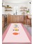 Dijital Baskılı Balık Motifli Yıkanabilir Kaymaz Yolluk Salon Mutfak Halısı, Mutfak-80-Pembe, 5
