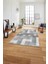 Baskılı Patchwork Çizgili Model Yıkanabilir Kaymaz Yolluk Mutfak Salon Halısı, Patchwork-33-Gri, 4