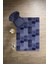 Baskılı Patchwork Sade Modern Yıkanabilir Kaymaz Yolluk Mutfak Salon Halısı, Patchwork-21-Lacivert, 3