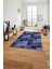 Baskılı Patchwork Sade Modern Yıkanabilir Kaymaz Yolluk Mutfak Salon Halısı, Patchwork-21-Lacivert, 4