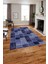 Baskılı Patchwork Sade Modern Yıkanabilir Kaymaz Yolluk Mutfak Salon Halısı, Patchwork-21-Lacivert, 5