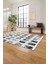Baskılı Patchwork Iplik Desen Yıkanabilir Kaymaz Yolluk Mutfak Salon Halısı, Patchwork-25-Gri, 2