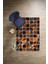 Baskılı Patchwork Leopar Desen Yıkanabilir Kaymaz Yolluk Mutfak Salon Halısı, Patchwork-24-Turuncu, 3
