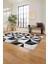 Baskılı Patchwork Geometrik Yıkanabilir Kaymaz Yolluk Mutfak Salon Halısı, Patchwork-38-Gri, 2