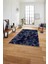 Baskılı Patchwork Çizgili Yıkanabilir Kaymaz Yolluk Mutfak Salon Halısı, Patchwork-29-Lacivert, 4