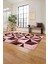 Baskılı Patchwork Geometrik Yıkanabilir Kaymaz Yolluk Mutfak Salon Halısı, Patchwork-38-Bordo, 2