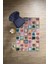 Baskılı Patchwork Yama Modeli Yıkanabilir Kaymaz Yolluk Mutfak Salon Halısı, Patchwork-26-Renkli, 3