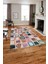 Baskılı Patchwork Yama Modeli Yıkanabilir Kaymaz Yolluk Mutfak Salon Halısı, Patchwork-26-Renkli, 5