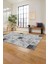 Baskılı Patchwork Akrilik Desenli Yıkanabilir Kaymaz Yolluk Mutfak Salon Halısı, Patchwork-28-Gri, 2