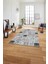 Baskılı Patchwork Akrilik Desenli Yıkanabilir Kaymaz Yolluk Mutfak Salon Halısı, Patchwork-28-Gri, 4