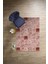 Baskılı Patchwork Akrilik Desenli Yıkanabilir Kaymaz Yolluk Mutfak Salon Halısı, Patchwork-28-Bordo, 3