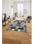 Baskılı Patchwork Etnik Model Yıkanabilir Kaymaz Yolluk Mutfak Salon Halısı, Patchwork-23-Gri, 4