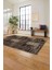 Baskılı Patchwork Sade Modern Yıkanabilir Kaymaz Yolluk Mutfak Salon Halısı, Patchwork-21-Kahve, 2
