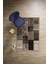 Baskılı Patchwork Otantik Model Yıkanabilir Kaymaz Yolluk Mutfak Salon Halısı, Patchwork-22-Kahve, 3