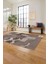 Baskılı Patchwork Çiçek Motifli Yıkanabilir Kaymaz Yolluk Mutfak Salon Halısı, Patchwork-34-Vizon, 2