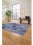 Baskılı Patchwork Klasik Motif Yıkanabilir Kaymaz Yolluk Mutfak Salon Halısı, Patchwork-35-Lacivert, 2