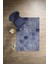 Baskılı Patchwork Klasik Motif Yıkanabilir Kaymaz Yolluk Mutfak Salon Halısı, Patchwork-35-Lacivert, 3