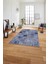 Baskılı Patchwork Klasik Motif Yıkanabilir Kaymaz Yolluk Mutfak Salon Halısı, Patchwork-35-Lacivert, 4