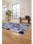 Baskılı Patchwork Yama Modeli Yıkanabilir Kaymaz Yolluk Mutfak Salon Halısı, Patchwork-26-Lacivert, 2