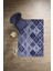 Baskılı Patchwork Etnik Modern Yıkanabilir Kaymaz Yolluk Mutfak Salon Halısı, Patchwork-32-Lacivert, 3