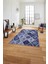 Baskılı Patchwork Etnik Modern Yıkanabilir Kaymaz Yolluk Mutfak Salon Halısı, Patchwork-32-Lacivert, 4