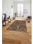Dijital Baskılı Sade Çizgili Modern Yıkanabilir Kaymaz Yolluk Mutfak Salon Halısı, Sade-90-Vizon, 2