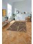 Dijital Baskılı Sade Çizgili Modern Yıkanabilir Kaymaz Yolluk Mutfak Salon Halısı, Sade-90-Vizon, 4