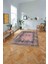 Dijital Baskılı Sade Çerçeveli Desen Yıkanabilir Kaymaz Yolluk Mutfak Salon Halısı, Sade-62-Pembe, 4