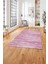 Dijital Baskılı Sade Modern Yıkanabilir Kaymaz Yolluk Mutfak Salon Halısı, Sade-69-Pembe, 5