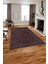 Dijital Sade Dekoratif Modern Desen Yıkanabilir Kaymaz Yolluk Mutfak Salon Halısı, Sade-108-Bordo, 3