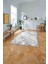 Dijital Sade Dekoratif Model Yıkanabilir Kaymaz Yolluk Mutfak Salon Halısı, Sade-79-Gri, 4