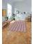 Dijital Baskılı Sade Dörtgen Model Yıkanabilir Kaymaz Yolluk Mutfak Salon Halısı, Sade-93-Pembe, 4