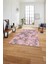 Dijital Baskılı Sade Etnik Model Yıkanabilir Kaymaz Yolluk Mutfak Salon Halısı, Sade-94-Pembe, 2