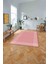 Dijital Sade Çizgili Dikdörtgen Model Yıkanabilir Kaymaz Yolluk Mutfak Salon Halısı, Sade-85-Pembe, 4