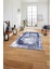 Dijital Baskılı Sade Modern Yıkanabilir Kaymaz Yolluk Mutfak Salon Halısı, Sade-81-Lacivert, 2