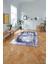 Dijital Baskılı Sade Modern Yıkanabilir Kaymaz Yolluk Mutfak Salon Halısı, Sade-81-Lacivert, 4