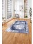 Dijital Baskılı Sade Modern Yıkanabilir Kaymaz Yolluk Mutfak Salon Halısı, Sade-81-Lacivert, 5