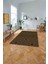 Dijital Sade Modern Çizgi Motifli Yıkanabilir Kaymaz Yolluk Mutfak Salon Halısı, Sade-96-Kahve, 4