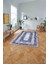 Dijital Sade Dikdörtgen Desenli Yıkanabilir Kaymaz Yolluk Mutfak Salon Halısı, Sade-63-Lacivert, 4
