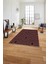 Dijital Sade Modern Çizgi Motifli Yıkanabilir Kaymaz Yolluk Mutfak Salon Halısı, Sade-96-Bordo, 2