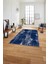 Dijital Baskılı Sade Desen Yıkanabilir Kaymaz Yolluk Mutfak Salon Halısı, Sade-71-Lacivert, 2